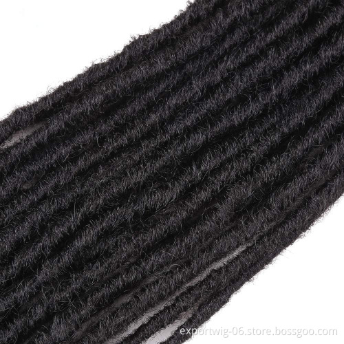 20 inch 100 gram Goddess Faux Locs Crochet Hair Soft End Natural Synthetic Braids 24 Strands Brown Extension For Women Locks